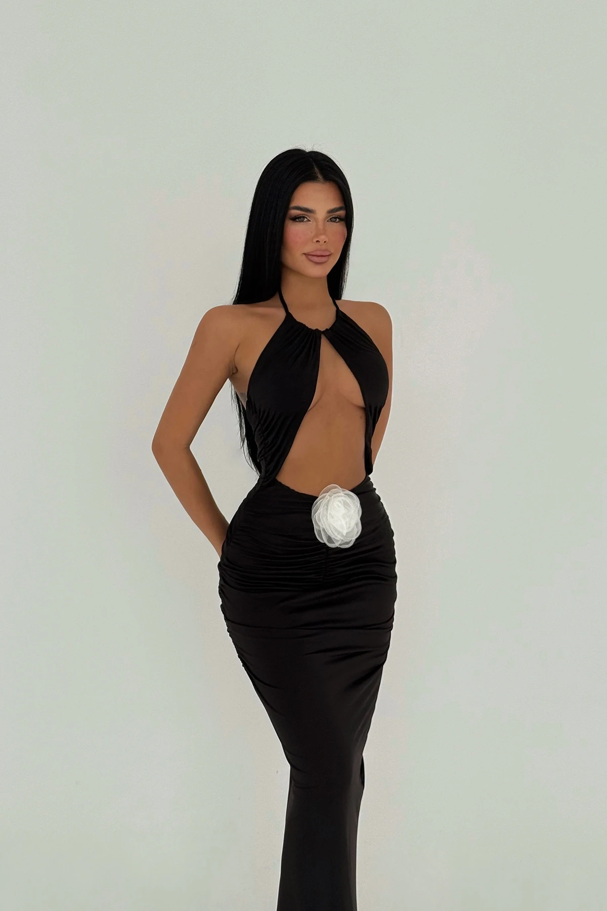 Picture of Black Back Detail Dress
