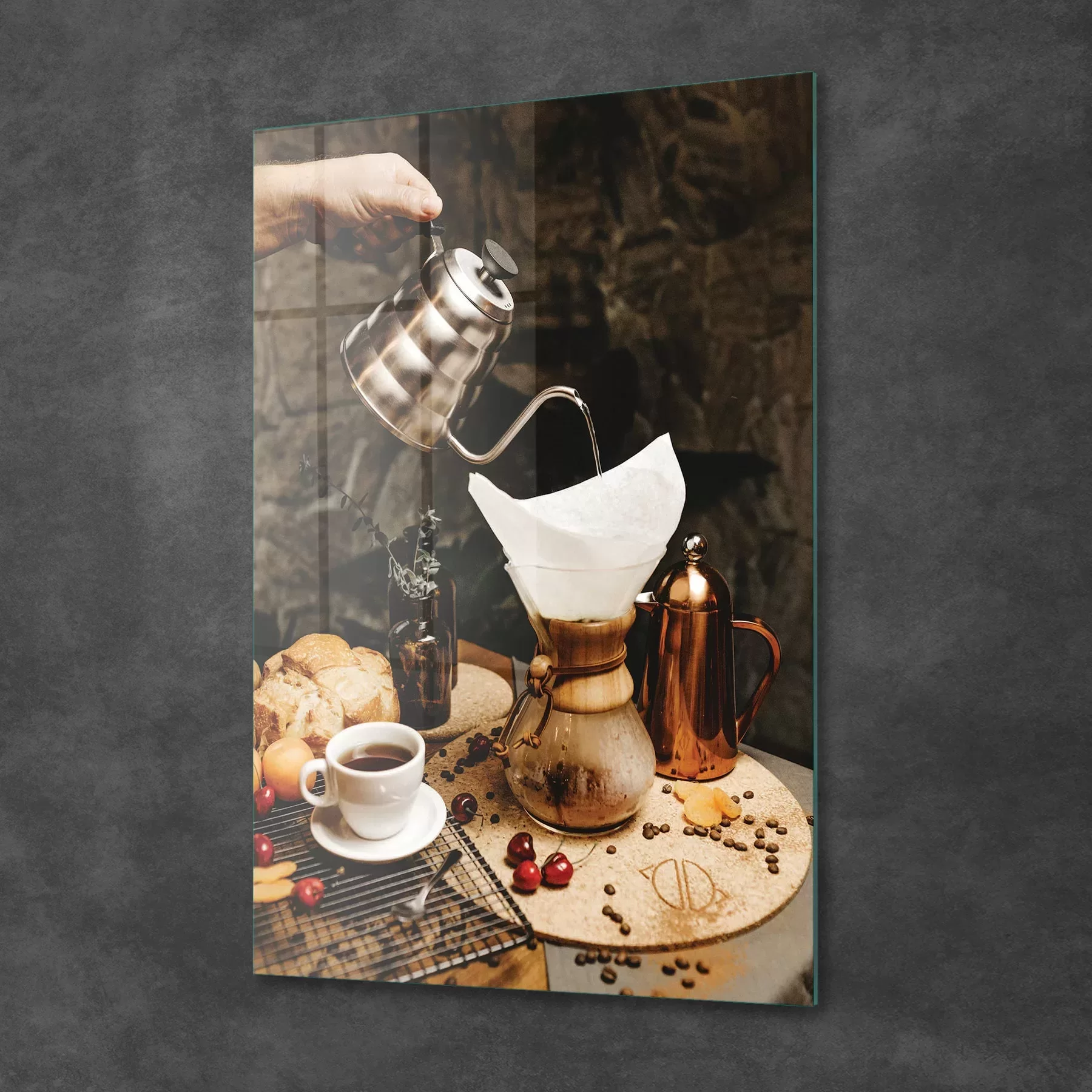 Picture of Decovetro Cam Tablo Coffe Time 70x100 cm