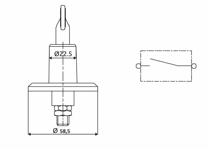 Picture of Akü Devre Kesicisi Isıya Dayanıklı Elektrik Anahtar Şalter 100A