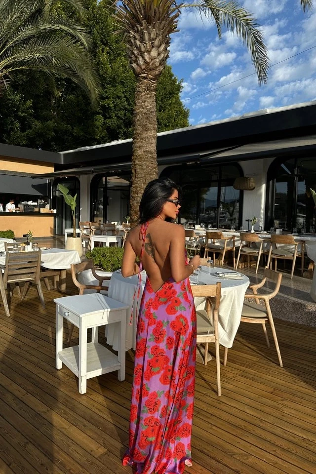 Picture of Rosalyn Deep Backless Long Dress