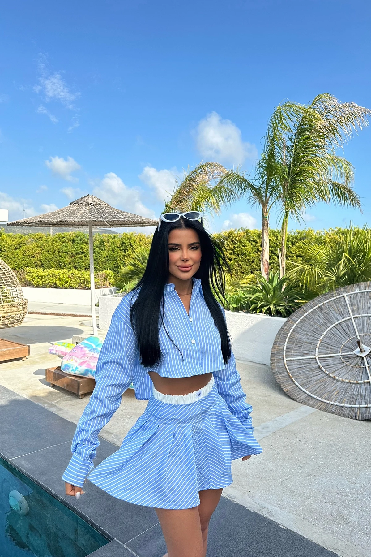 Picture of Blue Camile Striped Suit