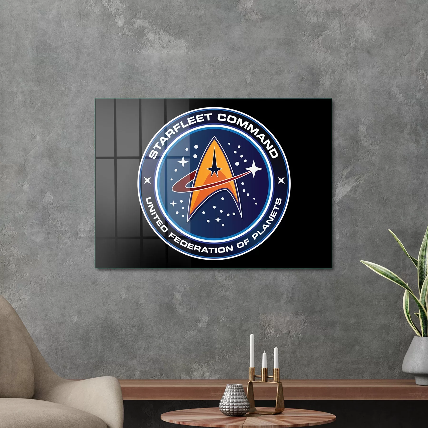 Picture of Decovetro Cam Tablo Star Trek Fleet Logo 70x100 cm
