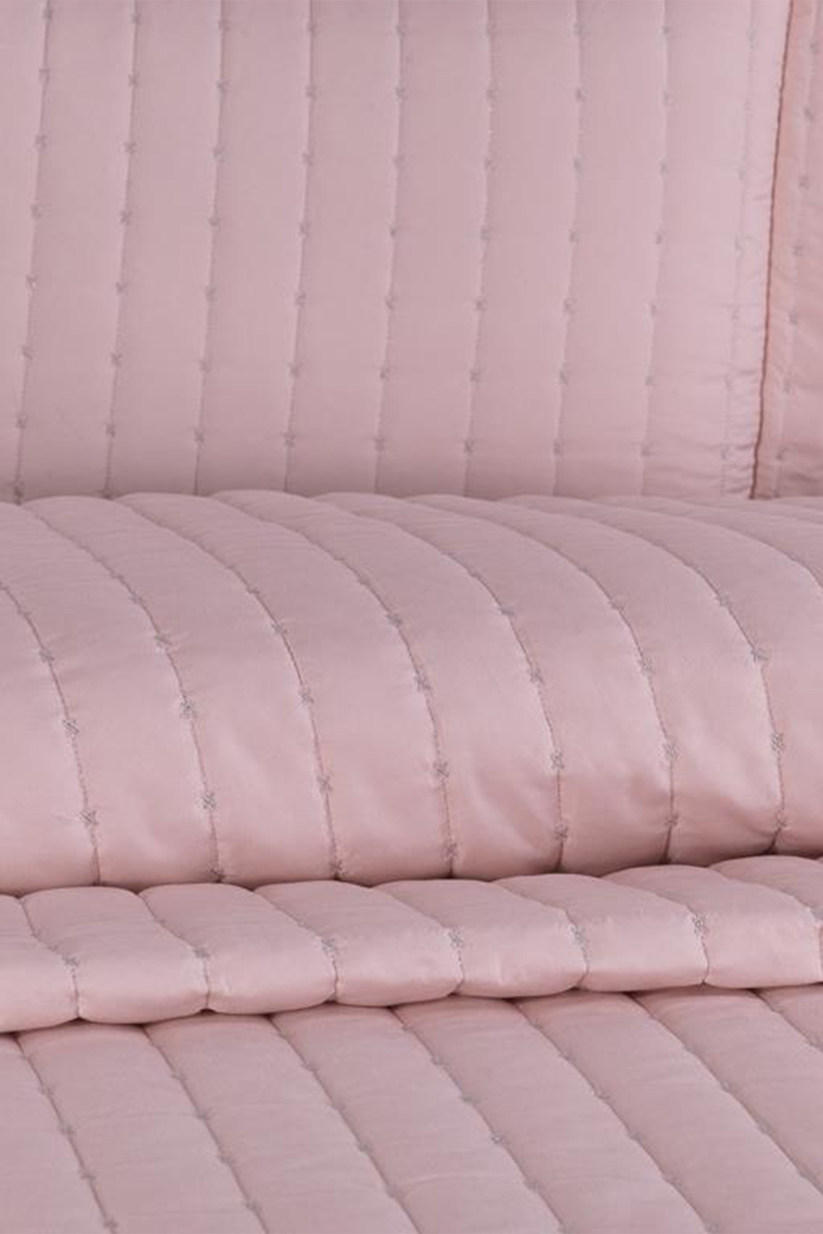 Picture of Dublin Çift Kişilik Kapitoneli Yatak Örtüsü Pudra