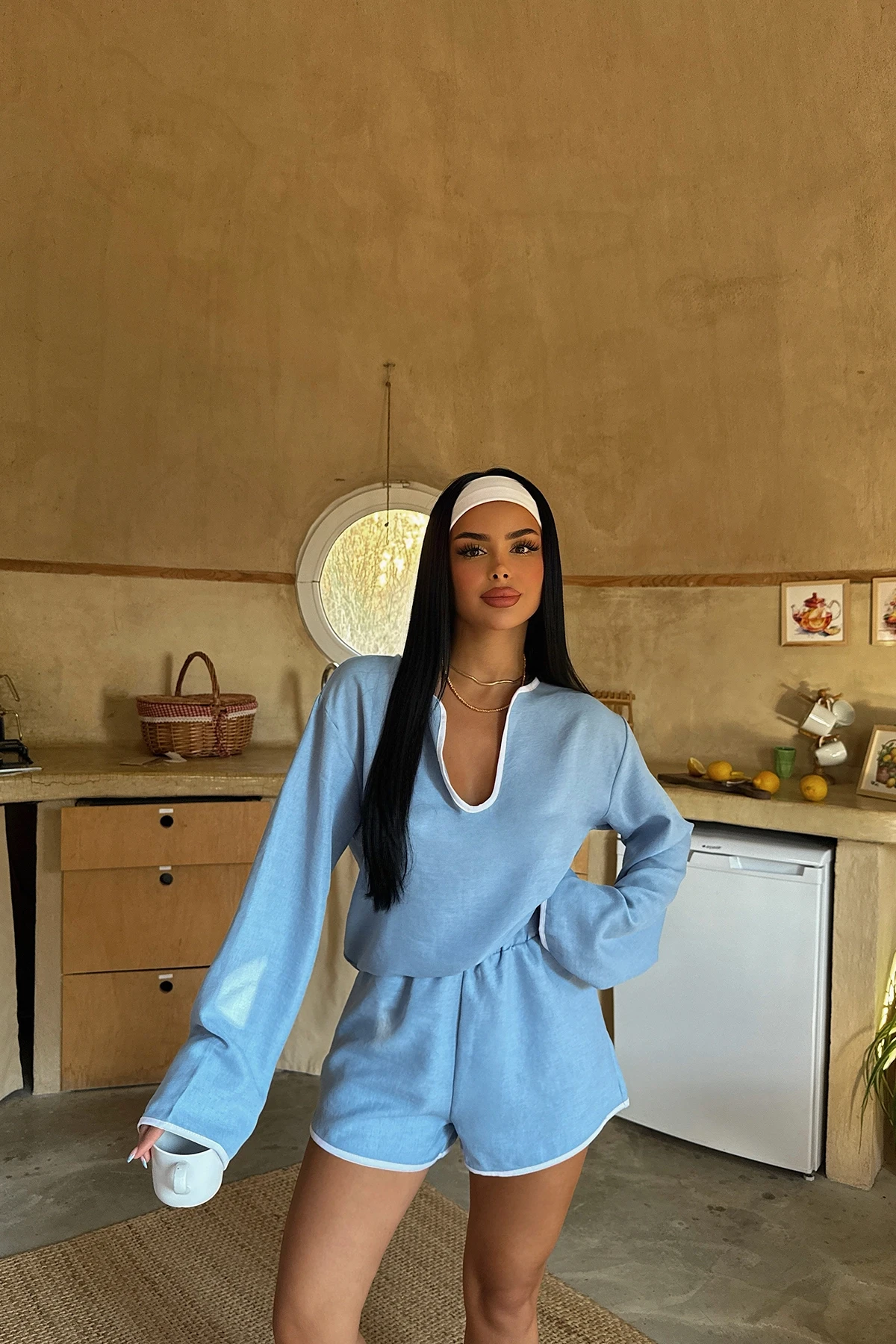 Picture of Blue Shorts Set