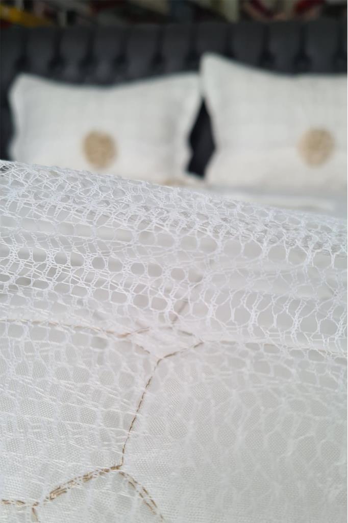 Picture of Elegant Çift Kişilik Yatak Örtüsü Takımı Krem