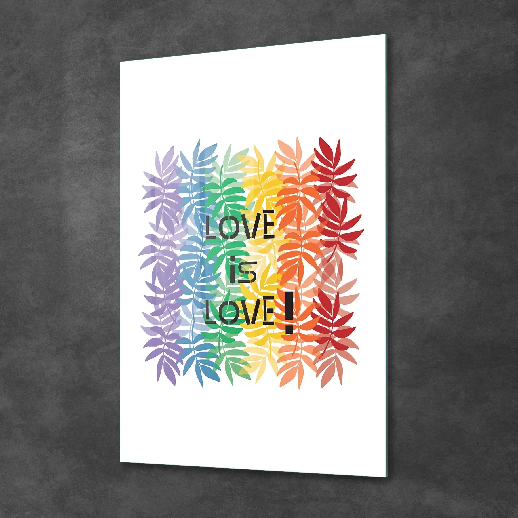 Picture of Decovetro Cam Tablo Love Is Love 30x40 cm