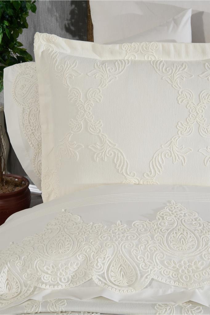 Picture of Çeyiz Diyarı Sahra 10 Parça Battaniyeli Çeyiz Seti Krem