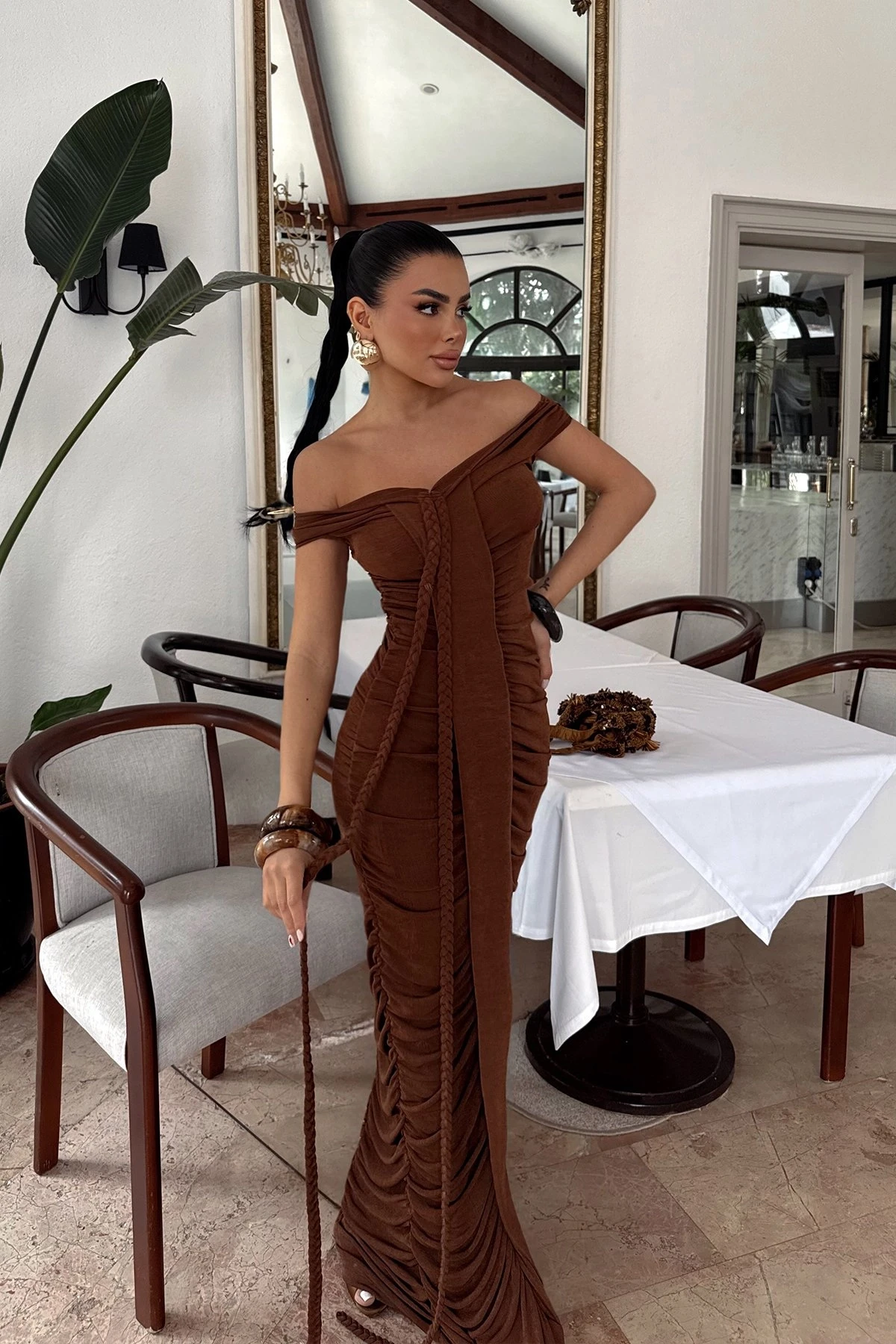 Picture of Brown Naselinta Dress