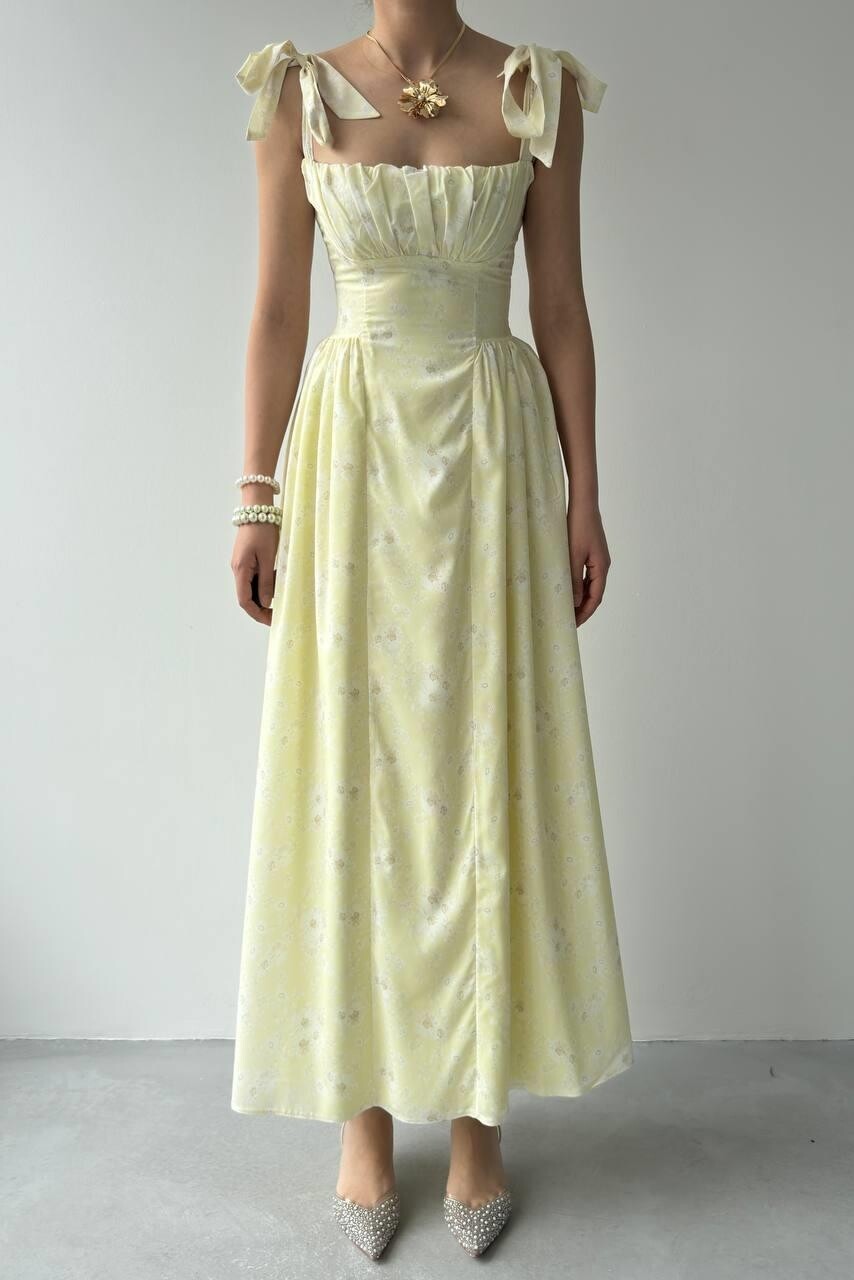 Picture of Khalesı Omuz Bağlamalı Elbise