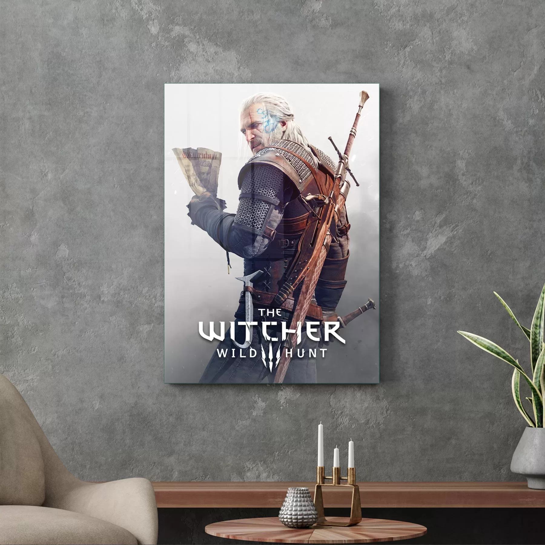 Picture of Decovetro Cam Tablo The Witcher Renkli 50x70 cm