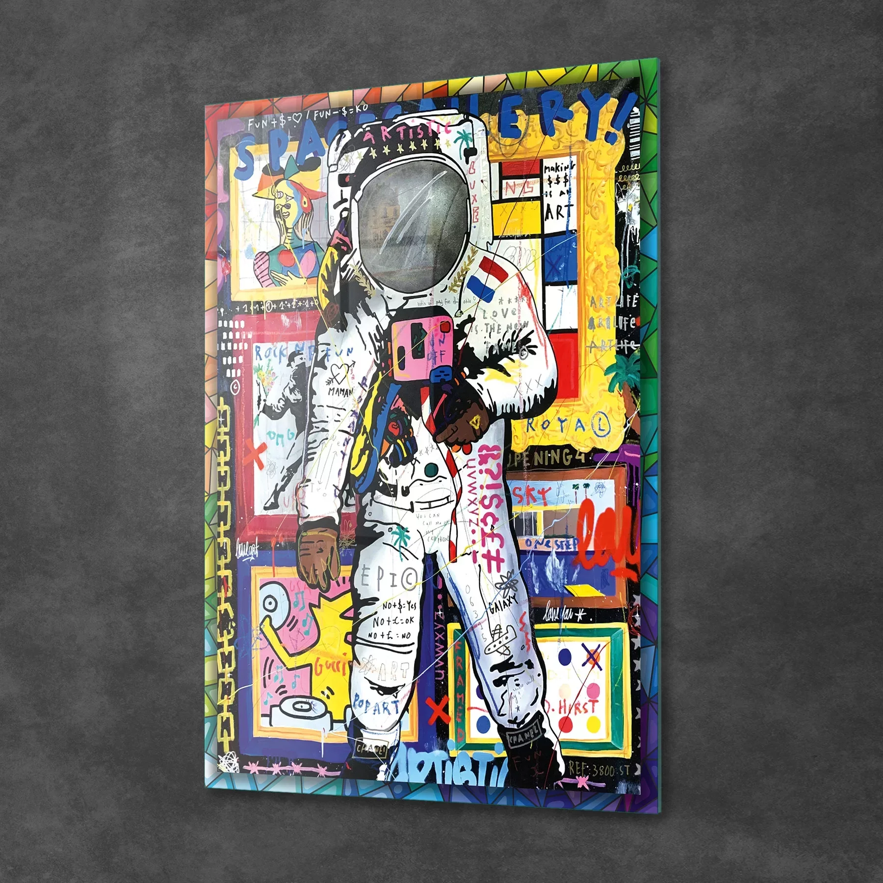 Picture of Decovetro Cam Tablo Pop Art Space 30x40 cm