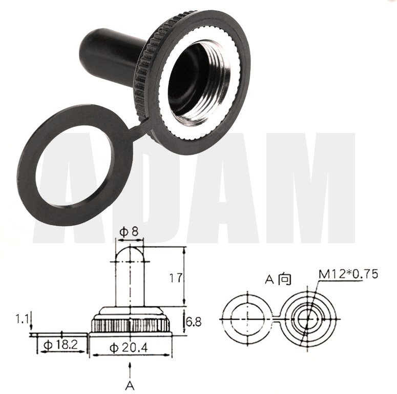 Picture of Toggle Switch Kılıfı Su Muhafaza Kapşonu Ø12mm