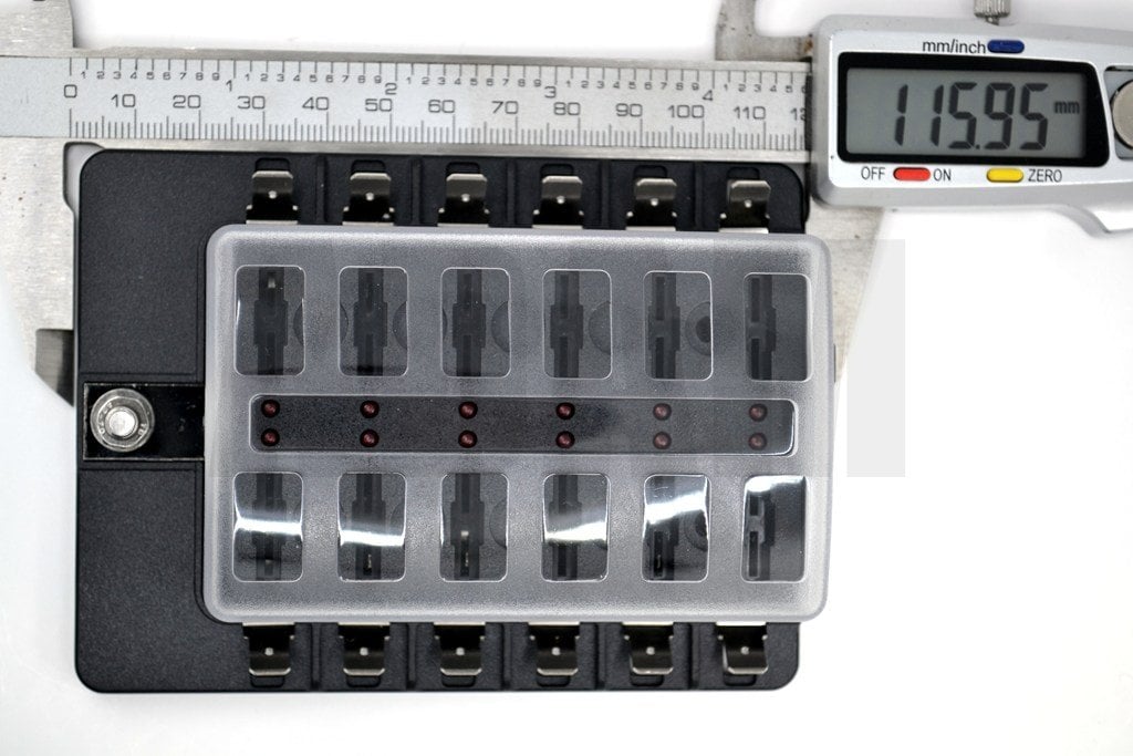 Picture of Bıçak Sigorta Kutusu 12 Port İkaz Ledli Etiketli MT-SY12LED