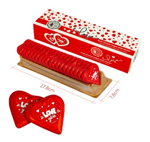 Picture of GIANDUJA FILLED MILK HEART 21g