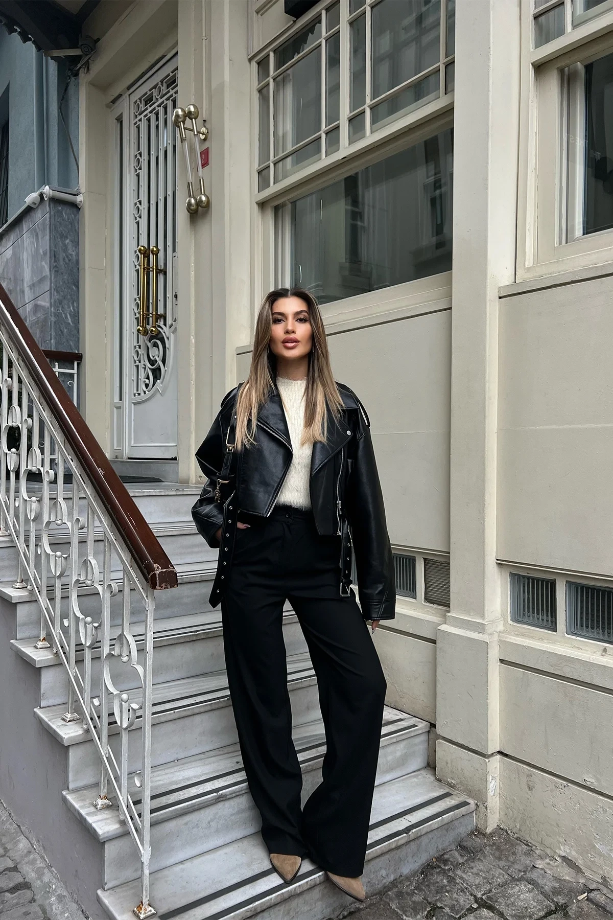 Picture of Black Palazzo Trousers