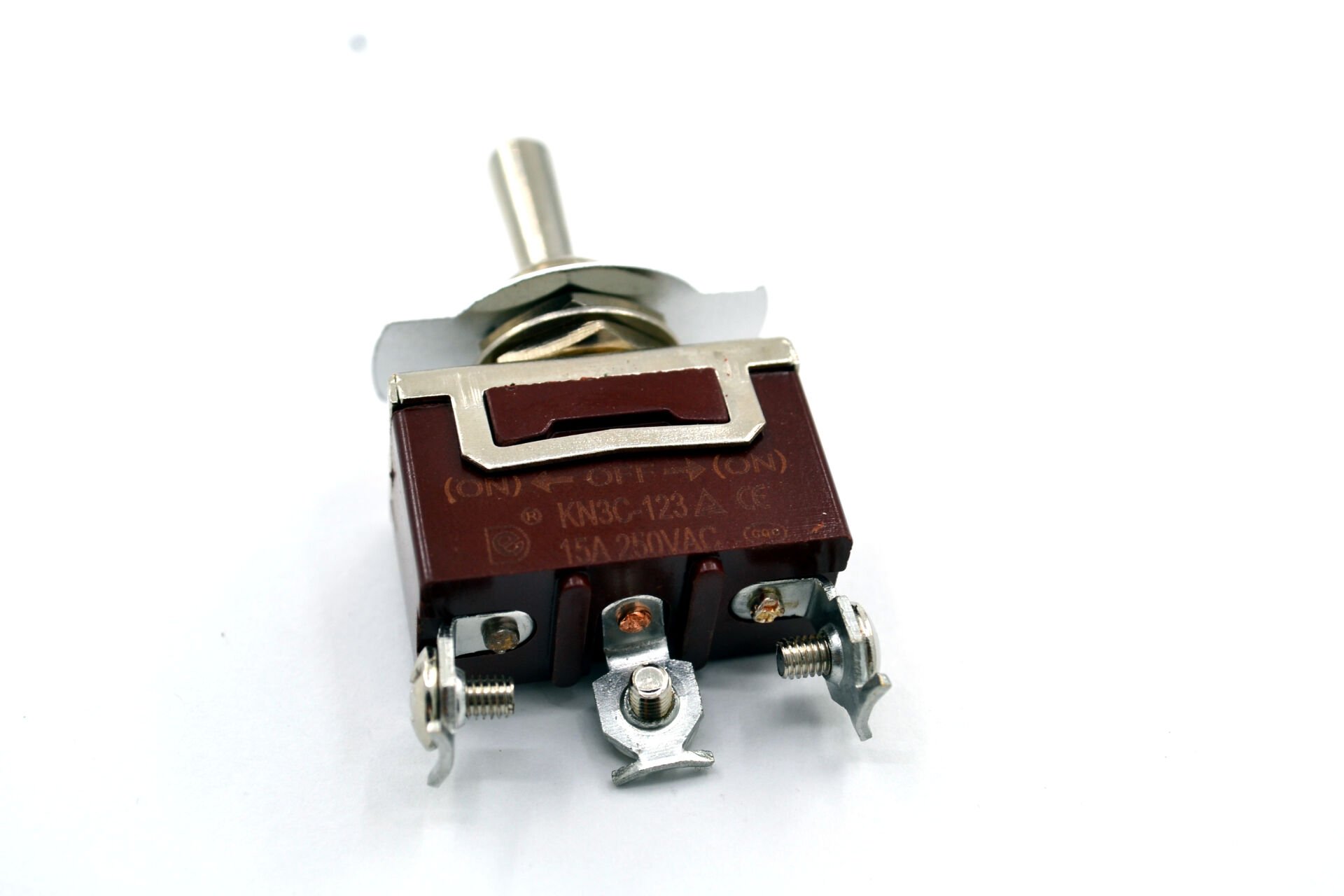 Picture of Toggle Switch 1-0-2 Yaylı Metal Anahtar 3 Pin 12V-220V 15A MT-ANY12
