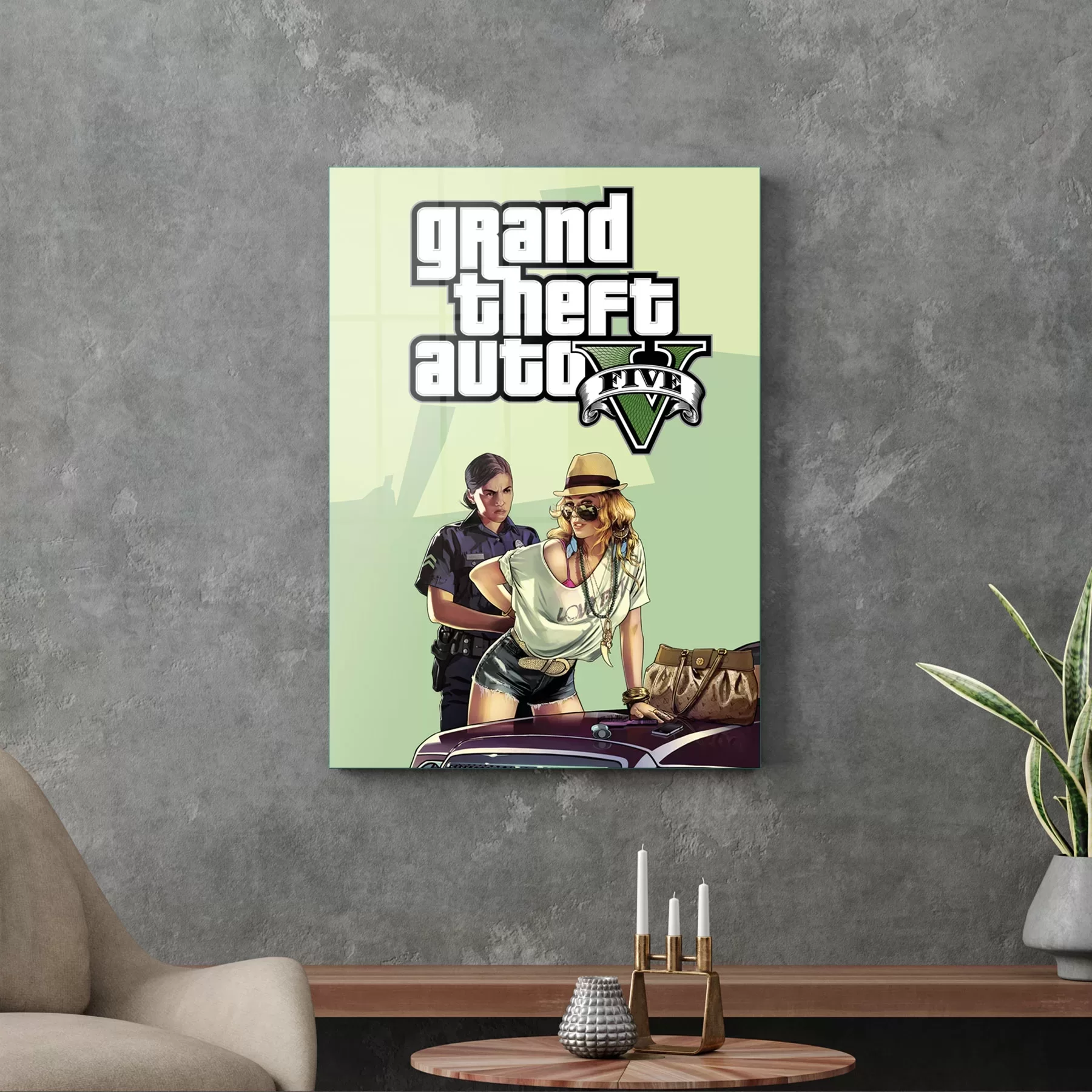 Picture of Decovetro Cam Tablo GTA 5 50x70 cm