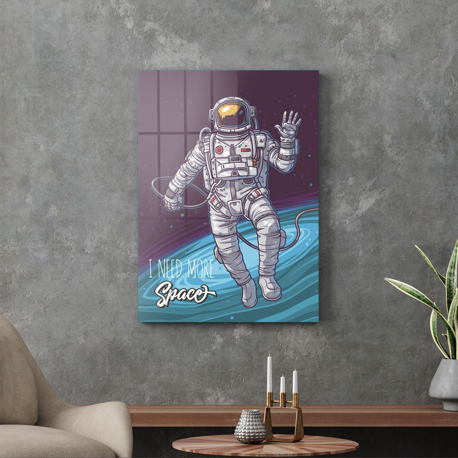 Picture of Decovetro Cam Tablo Need More Space 30x40 cm