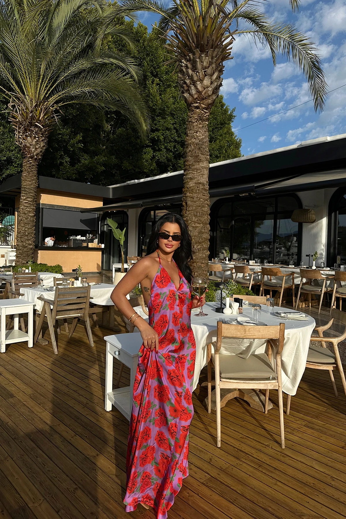 Picture of Rosalyn Deep Backless Long Dress