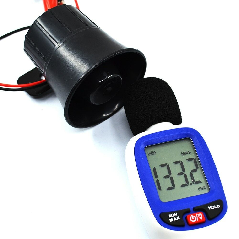 Picture of 6 Ses Tonlu Suya Dayanıklı Mini Alarm Sireni 20W 12V 133Dba Carub