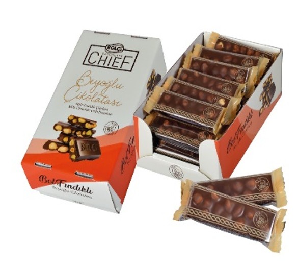 Picture of MILK CHOCOLATE WHOLE HAZELNUT 30g DISPLAY