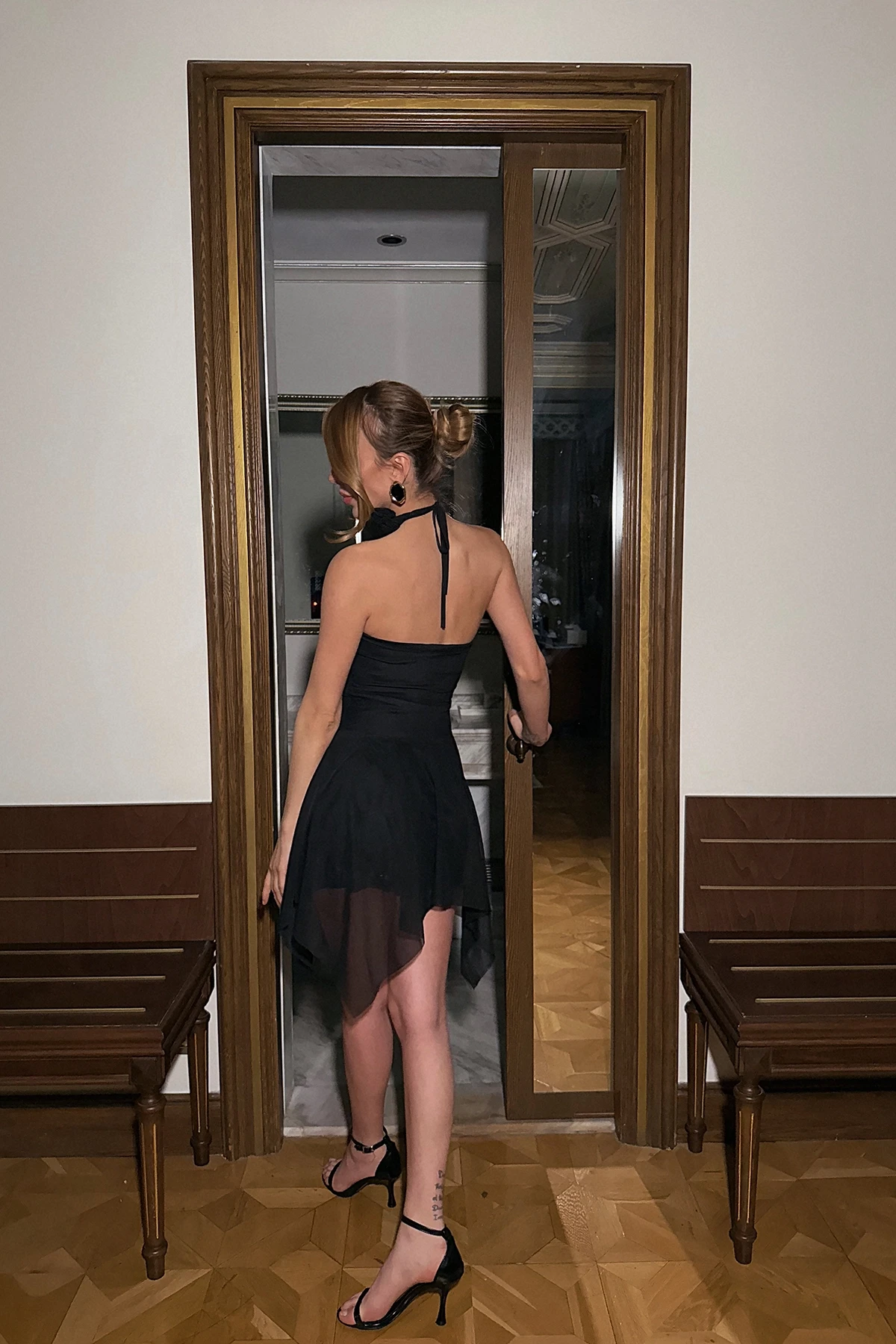 Picture of Black Delilah Mini Tulle Dress