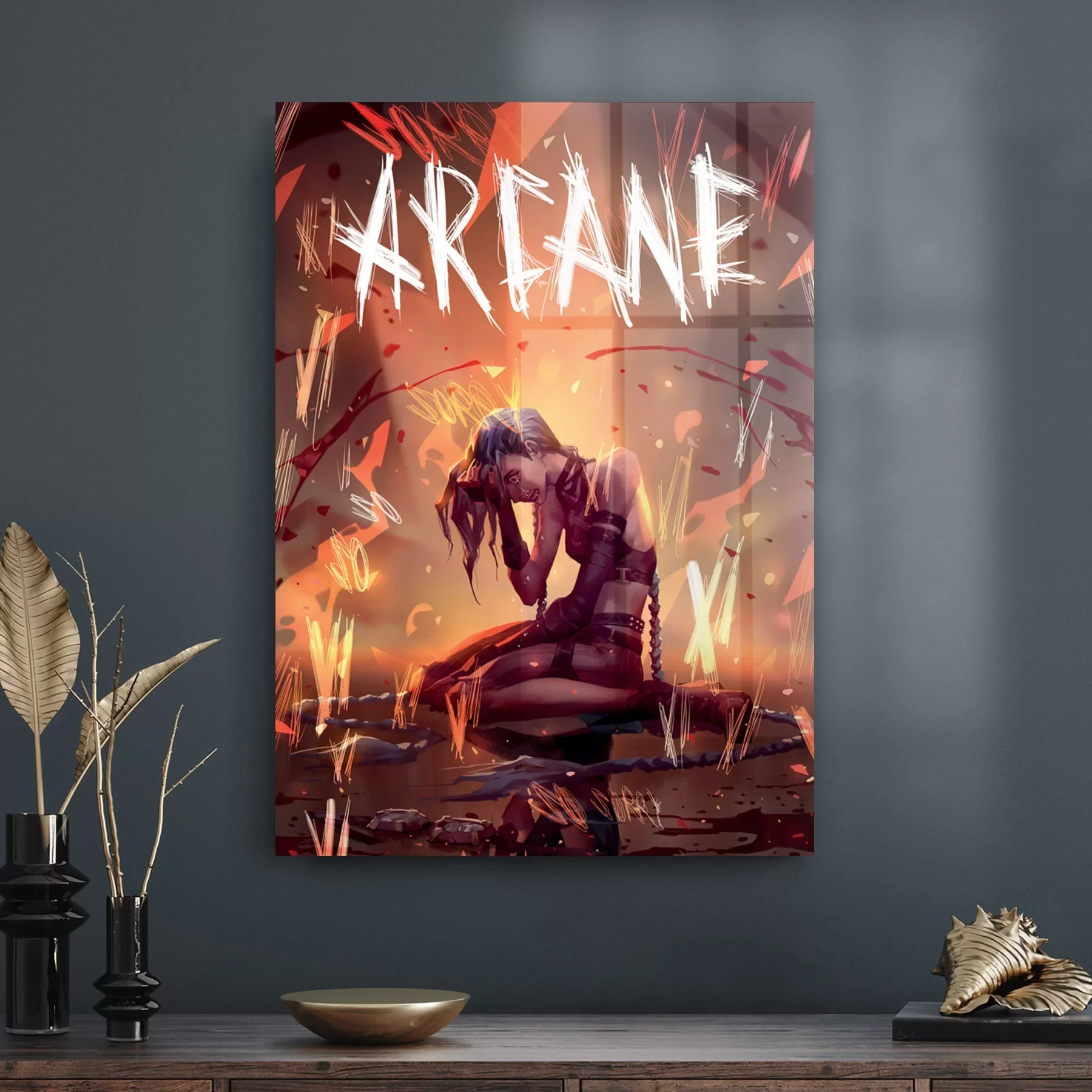 Picture of Decovetro Cam Tablo Arcane Jinx 30x40 cm