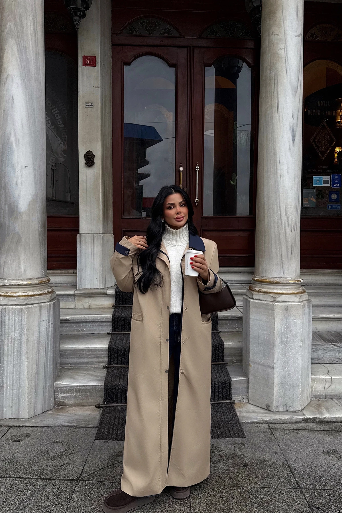 Picture of Cream Aldabella Trench Coat