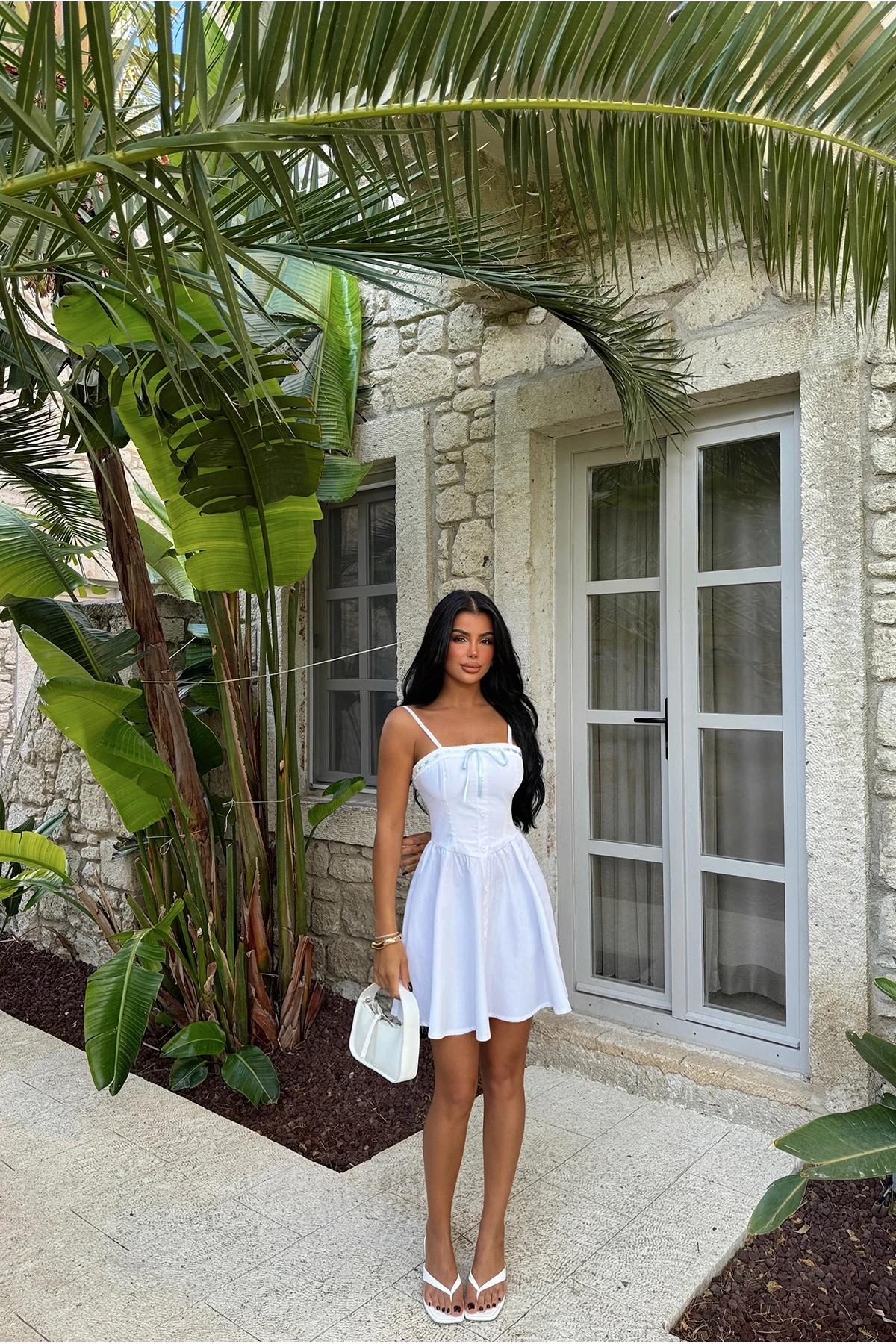 Picture of White Strap Mini Dress