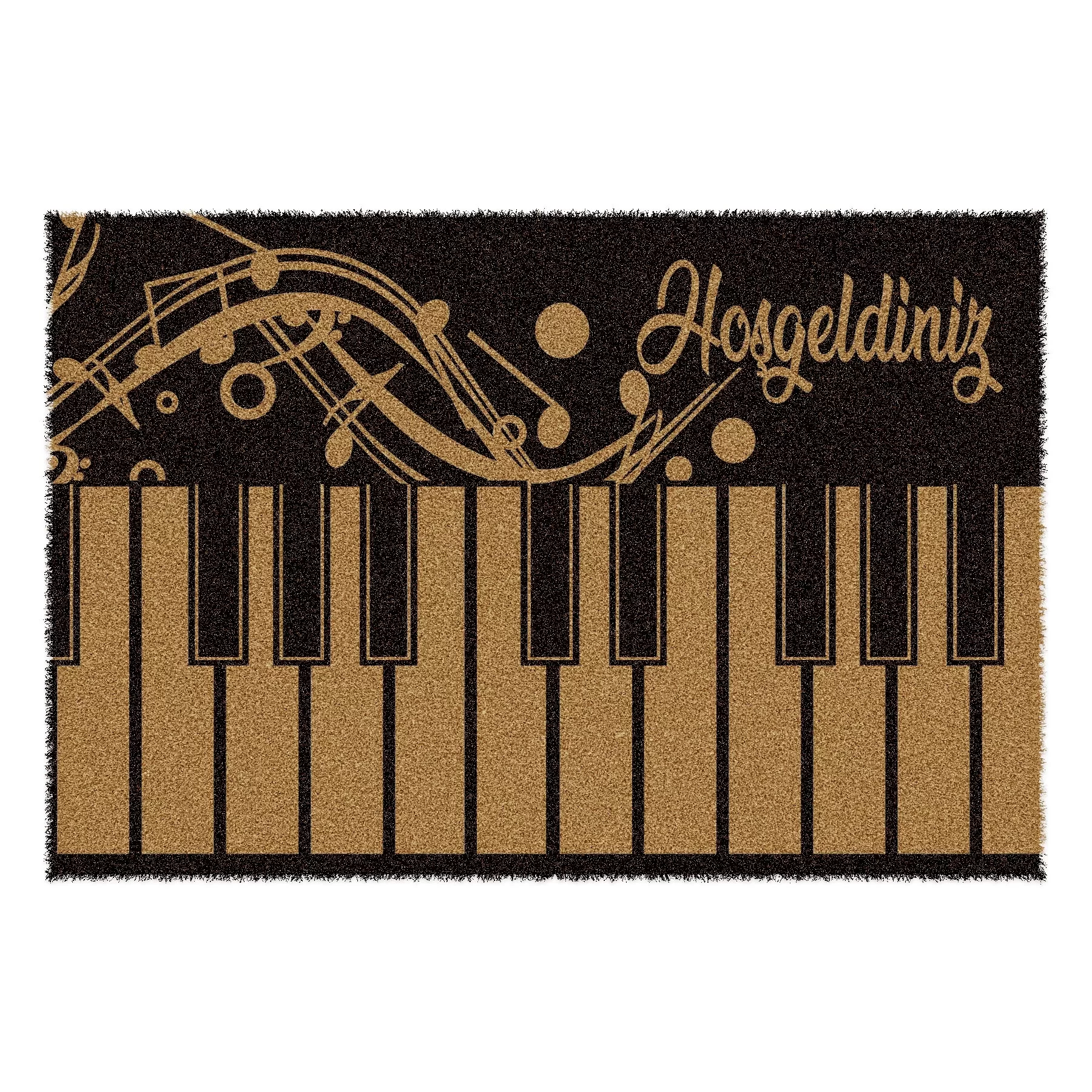 Picture of Decovetro Paspas Piyano Desenli Kapı Önü Paspası 40 x 60 Cm