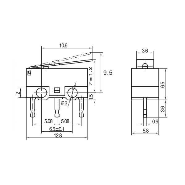 Picture of 5 Adet Mini Micro Switch Paletli KW10 Z1P
