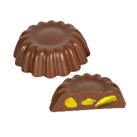 Picture of DAISY PISTACHIO - WHOLE PISTACHIO FILLED MILK CHOCOLATE 2,7Kg