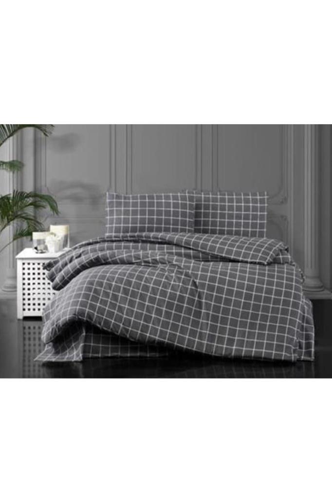 Picture of Çeyiz Diyarı Pari Çift Kişilik Nevresim Takımı Gri