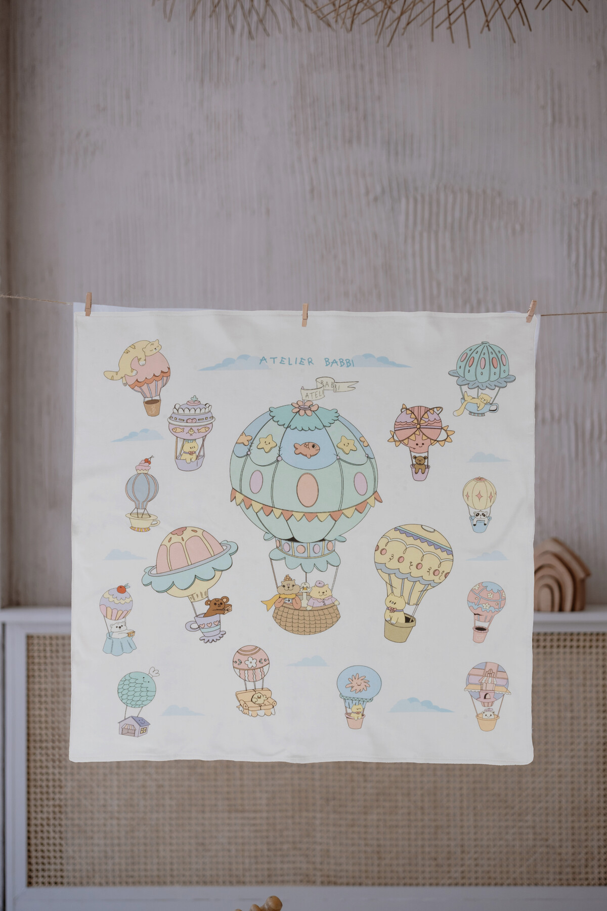 Picture of Çift Taraflı Bebek Battaniyesi - Kapadokya