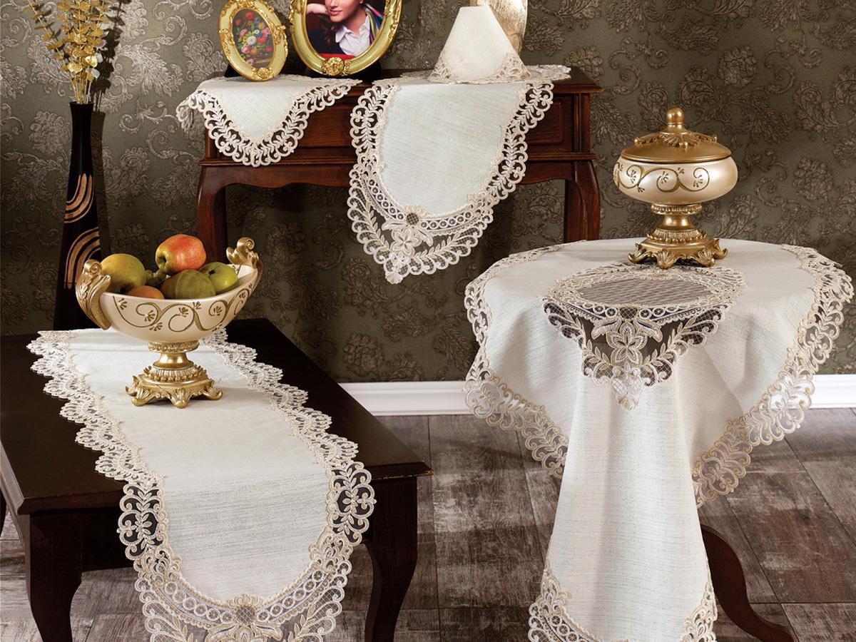 Picture of Dila Bulut Salon Takımı 5 Parça Pudra