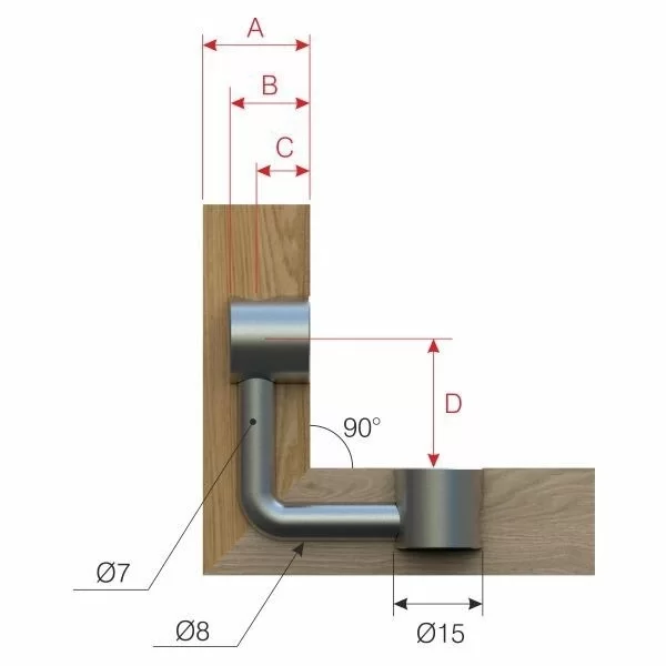 Picture of FORTEFİX Ø7 X 40 MM 90°
