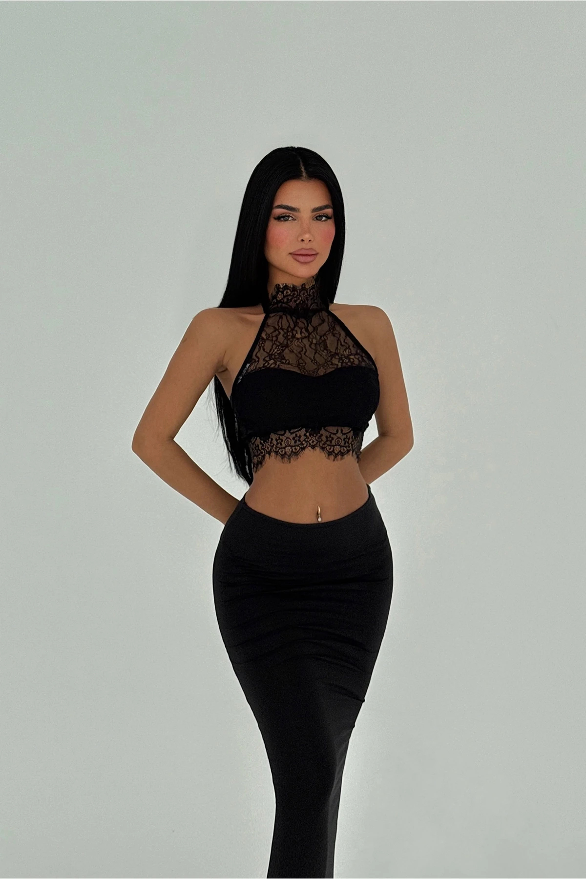 Picture of Black Skirt Suit