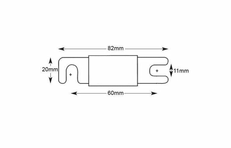 Picture of 350A ANL Sigorta Marine Tekne Forklift İş Makinesi Seramik MT-350ANL