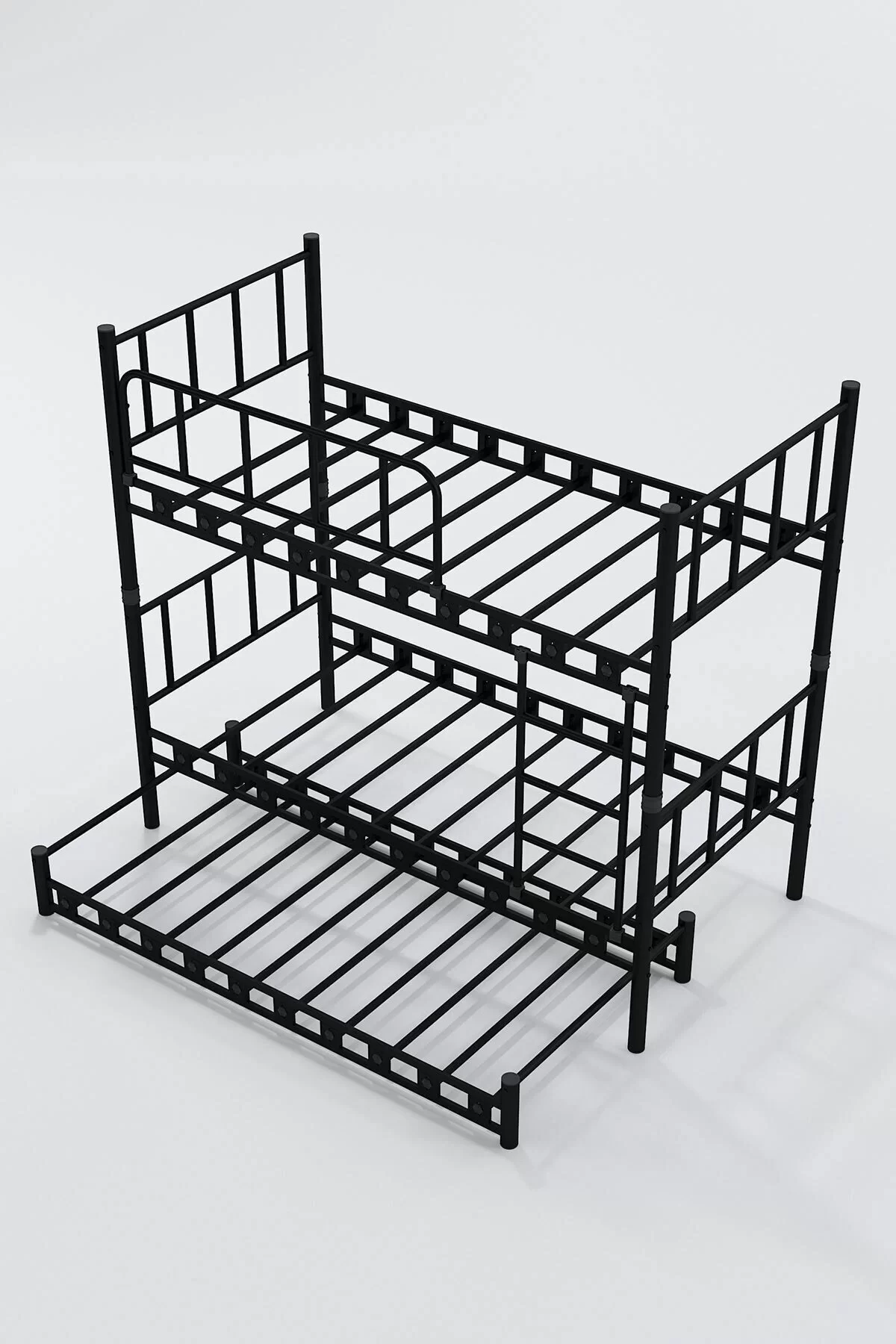 Picture of Zambak Yavrulu Genç Çocuk Odası Metal Ranza Ve Karyola 90x200