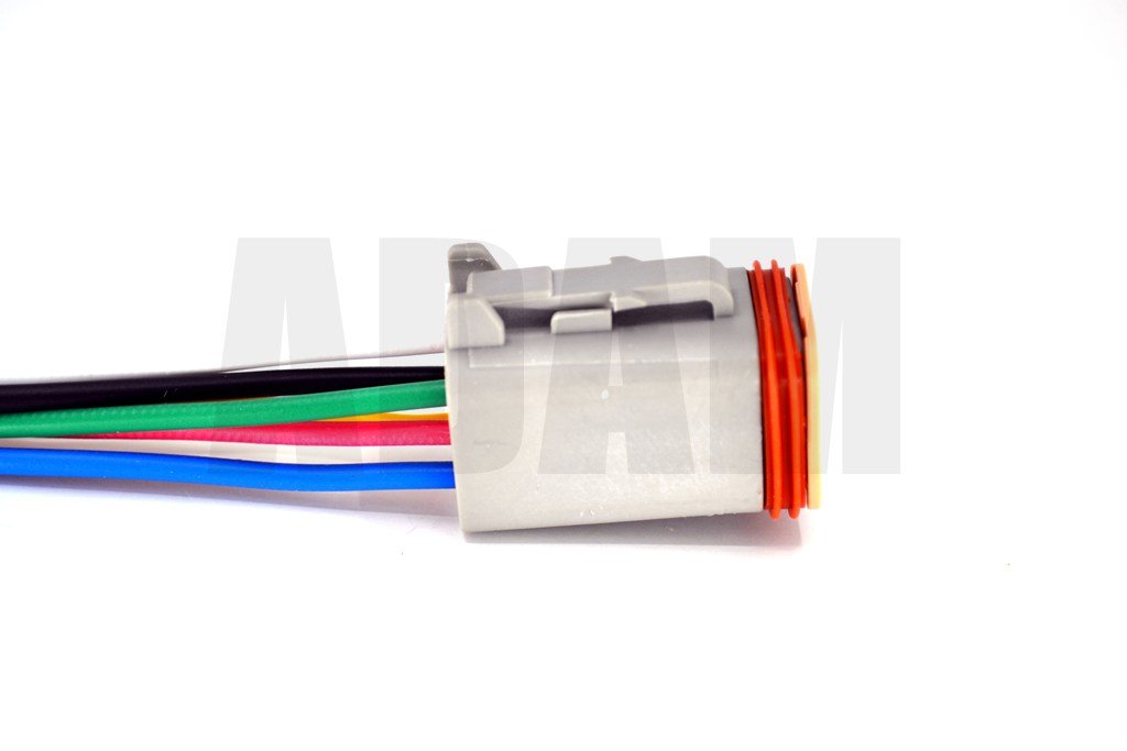 Picture of 6 Pin Kablolu Deutsch Soket Elektrik Bağlantı Konnektörü Erkek (Pinleri Dişidir)