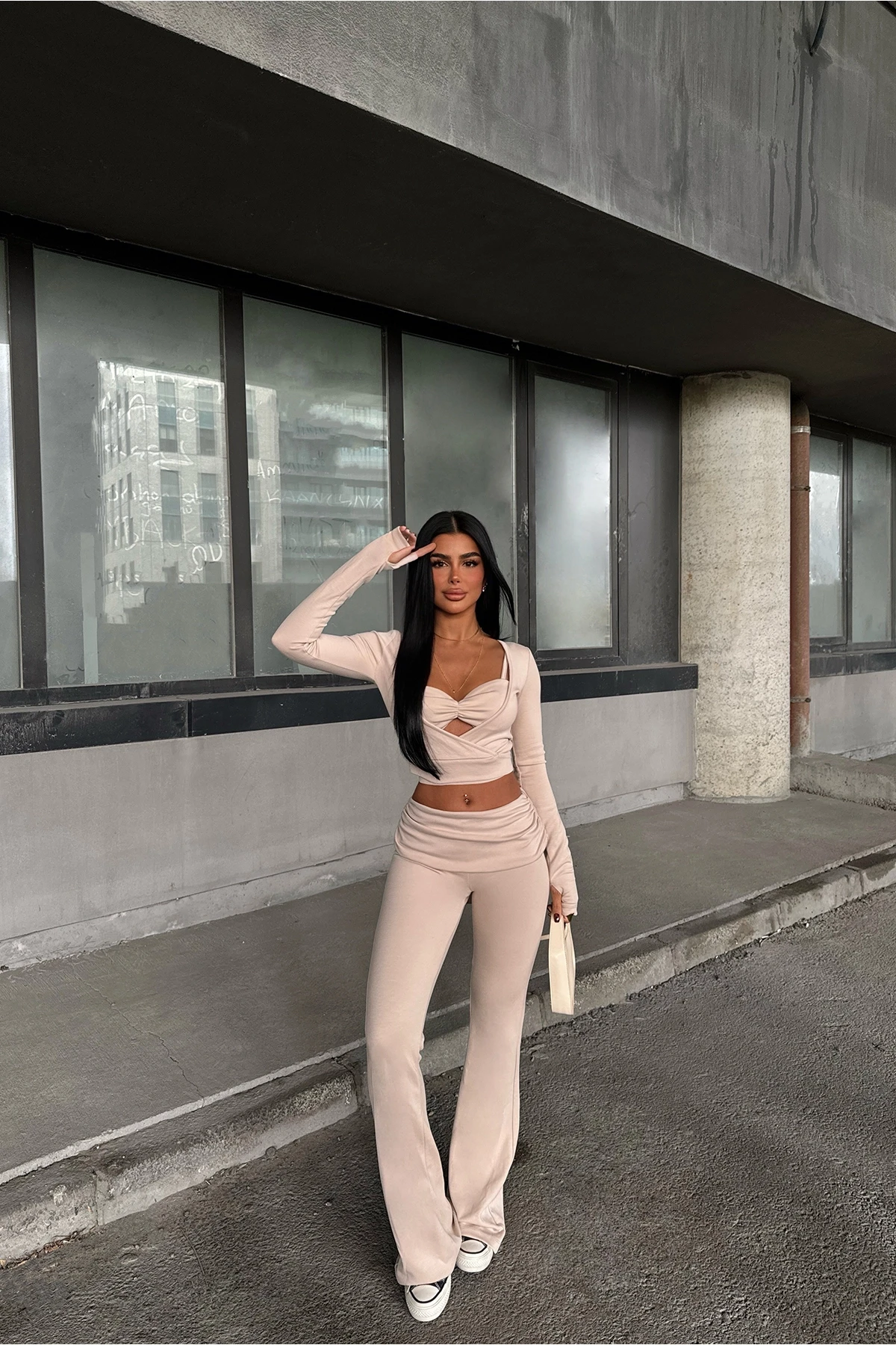 Picture of Cream Trousers Set