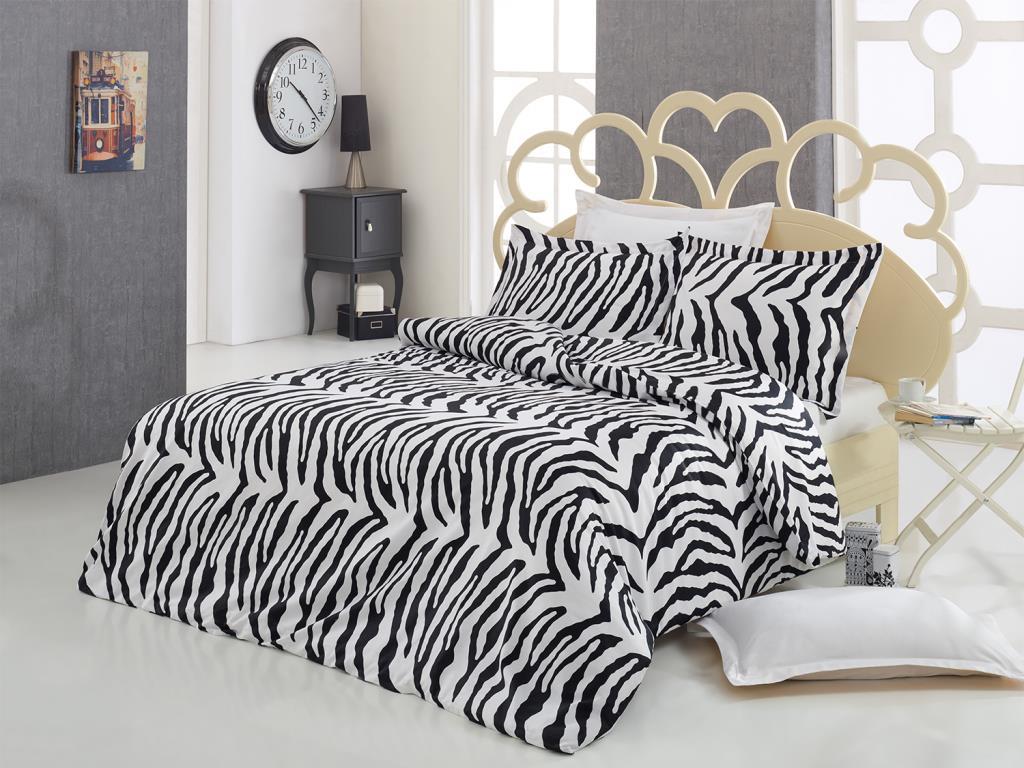 Picture of Çeyiz Diyarı Zebra Pamuk Saten Çift Kişilik Nevresim Takımı