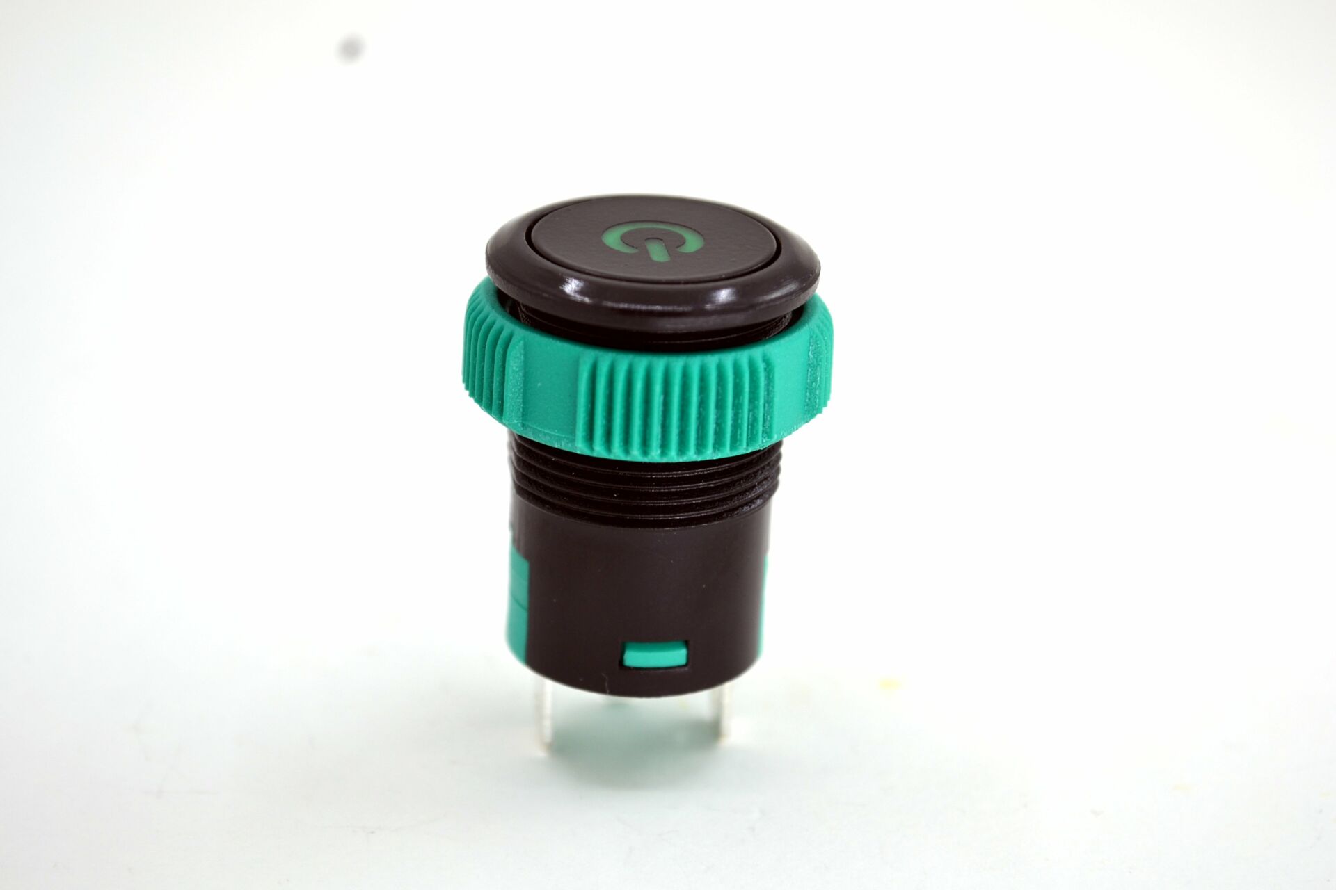 Picture of Yaylı 19mm 12V 20A Power Logolu Yeşil Işıklı Buton Elektrik Anahtarı MT-ANY11