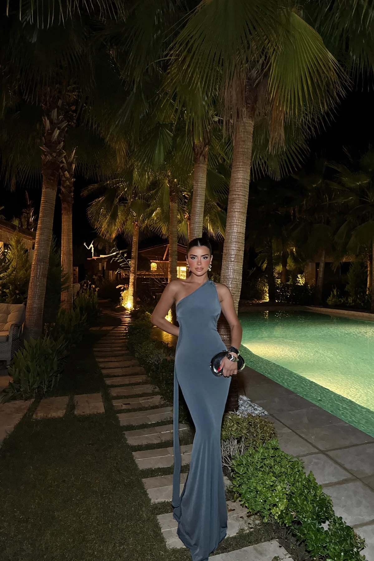 Picture of Anthracite Long Dress