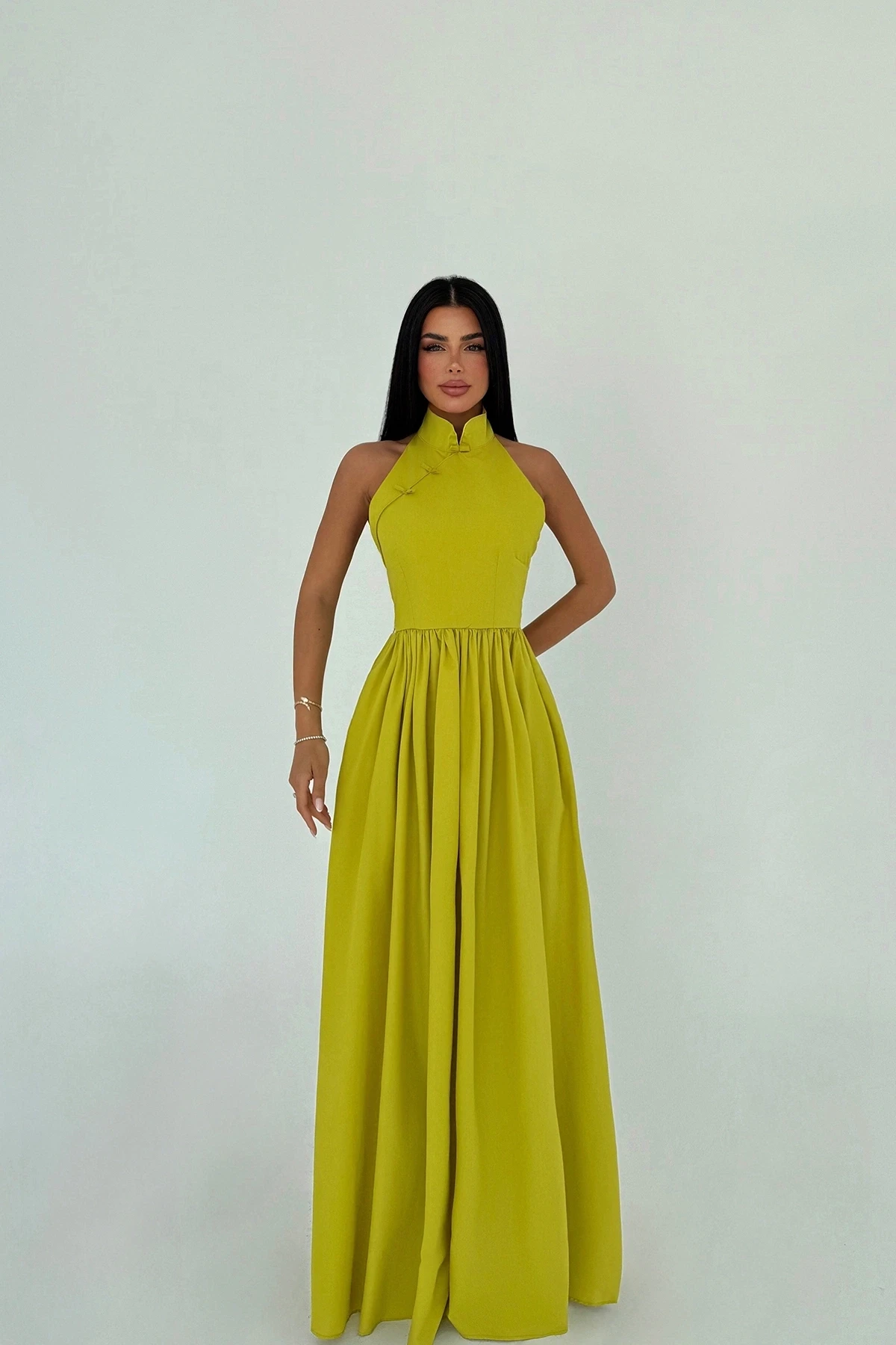 Picture of Oil Green Tania Dress