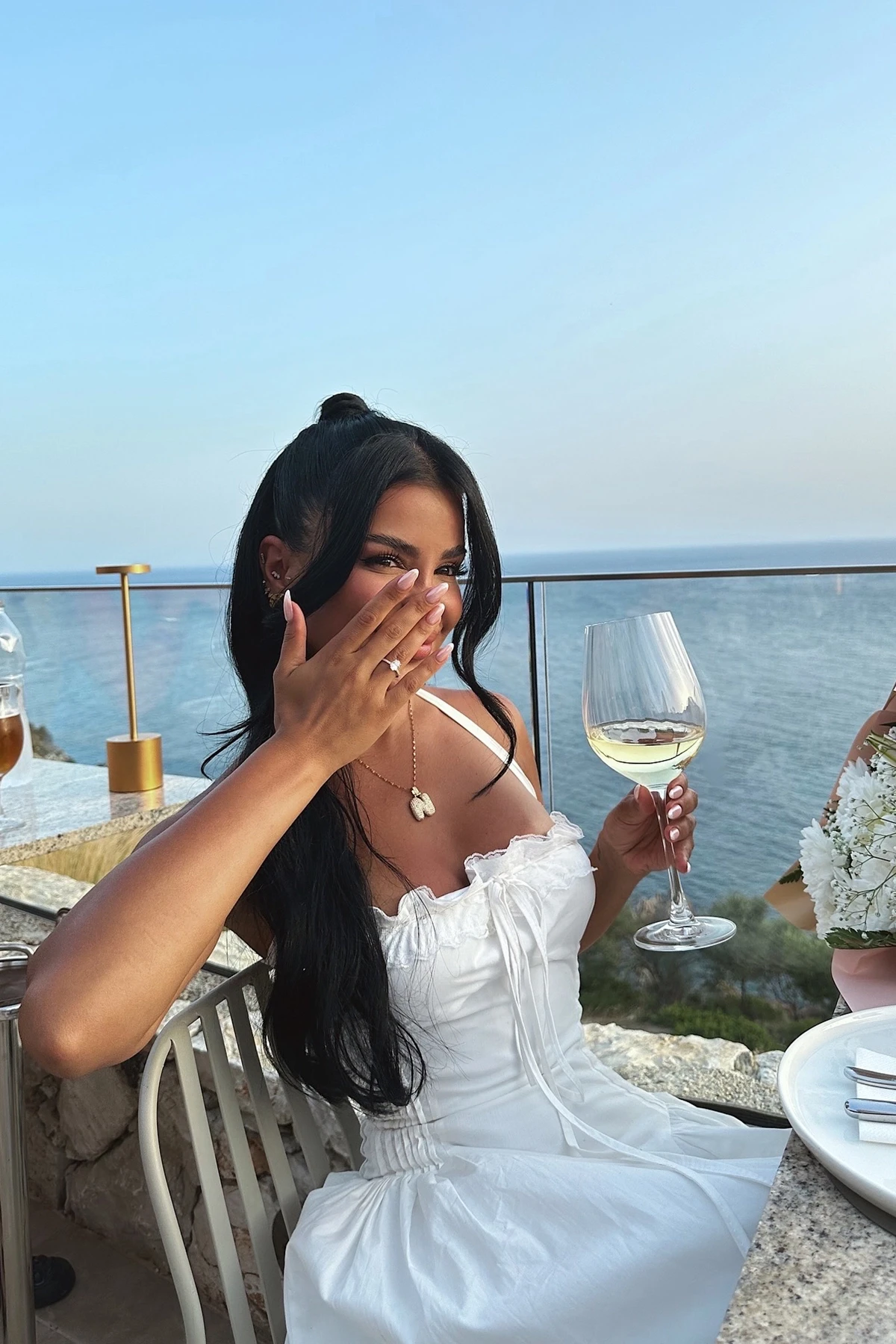 Picture of White Corfu Midi Dress