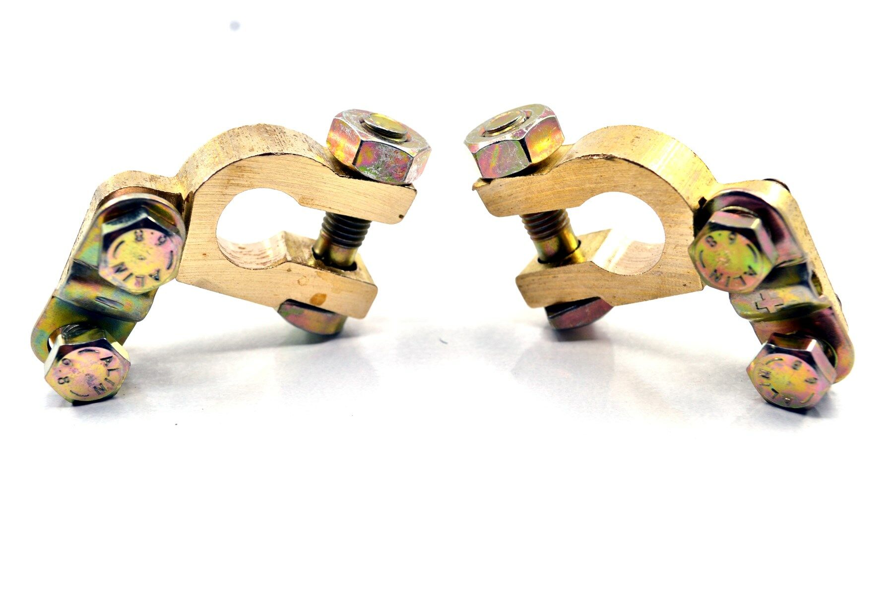 Picture of 1 Takım Japon Tip Akü Dar Kutup Başı Terminali Pirinç Artı Eksi