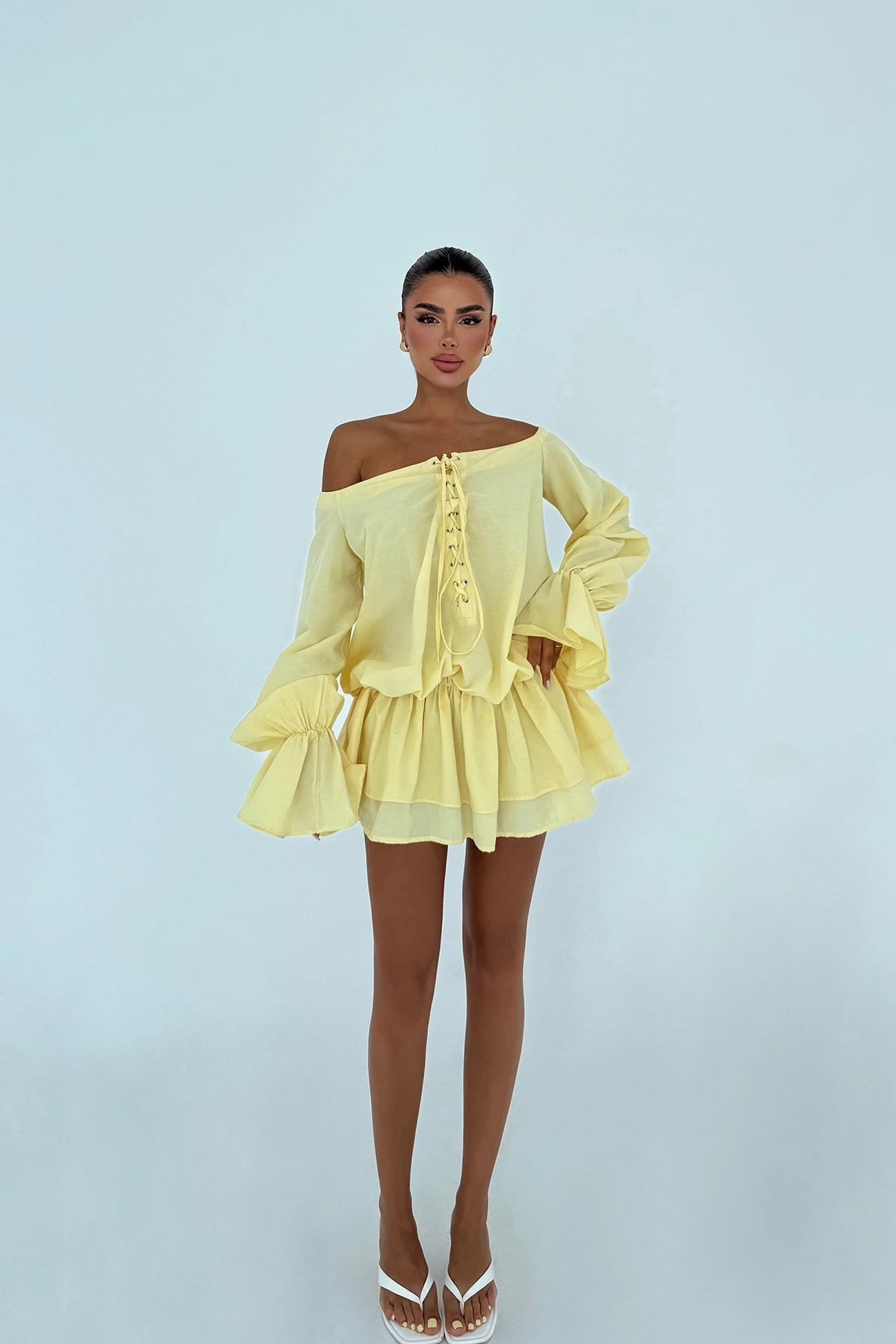 Picture of Yellow Darcie Mini Dress