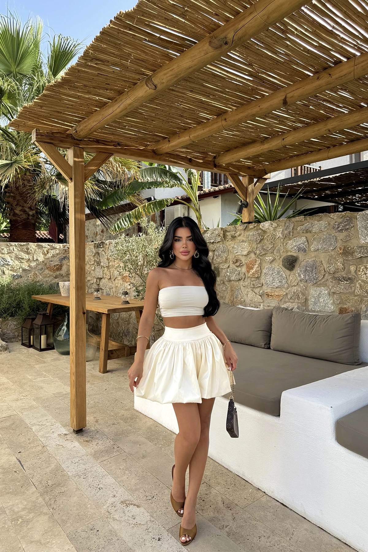 Picture of Cream Molly Balloon Skirt