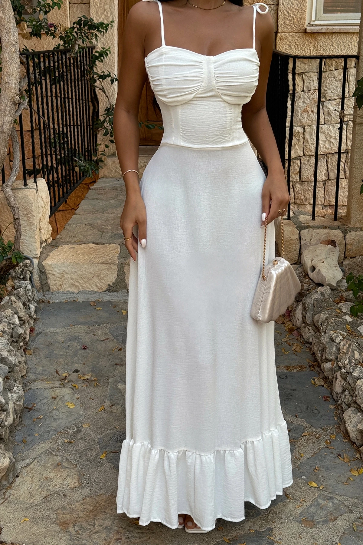 Picture of White Tied Dress